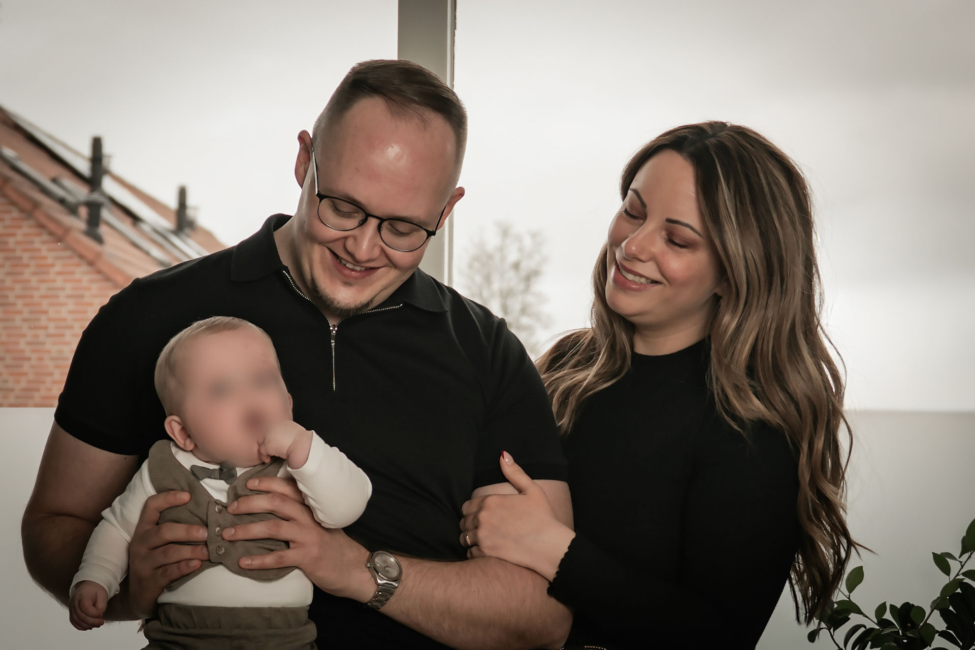 Familiefoto van gezin met baby