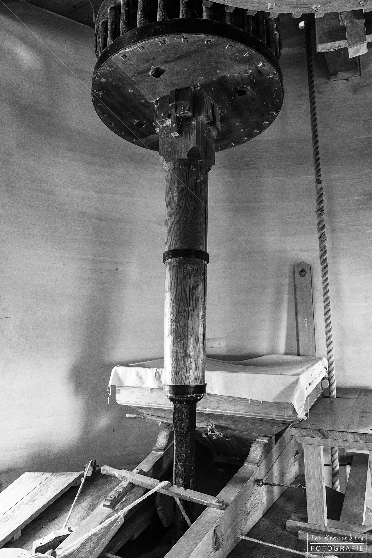 In de molen bij de maalstenen