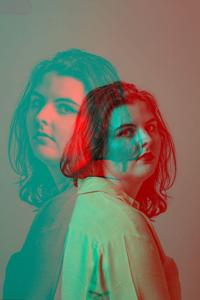 Portret double exposure